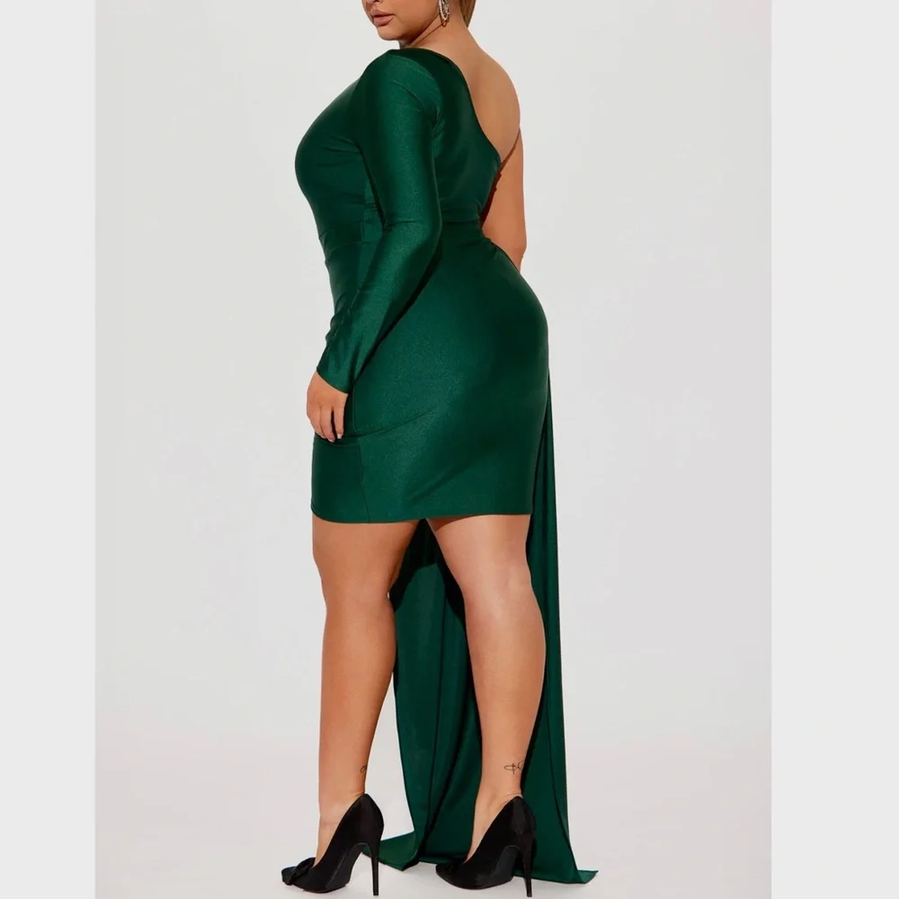 One Shoulder Mini Dress - Picture 3 of 4